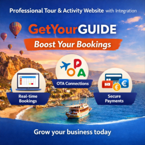 Professional Tour Activity Website with GetYourGuide Integration
