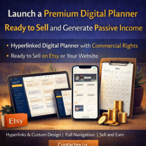 Launch a Premium Digital Planner Ready to Sell and Generate Passive Income