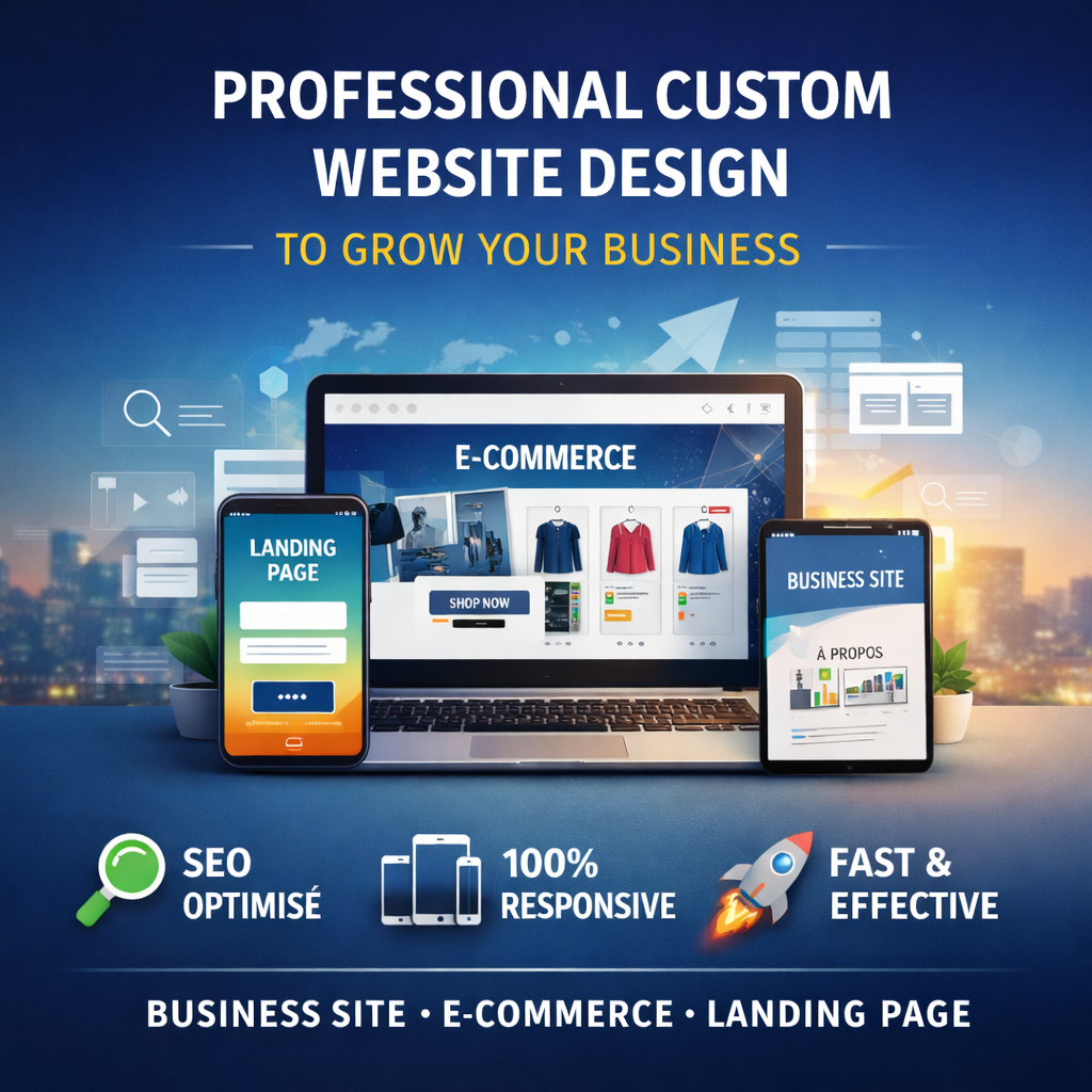 Professional Custom Website Design to Grow Your Business