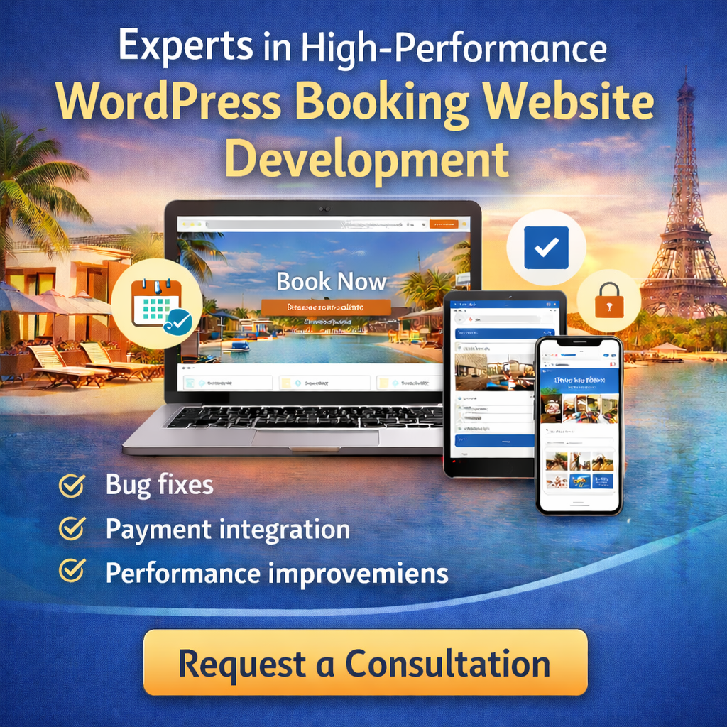 Experts in High-Performance WordPress Booking Website Development