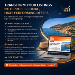 Transform Your Listings into Irresistible Offers and Boost Your GetYourGuide Bookings