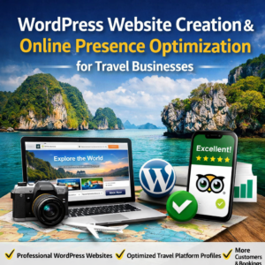 WordPress Website Creation Online Presence Optimization for Travel Businesses