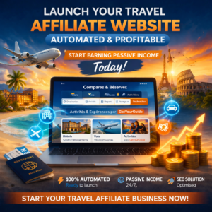 Launch Your Automated Travel Affiliate Website  Start Earning Passive Income Today