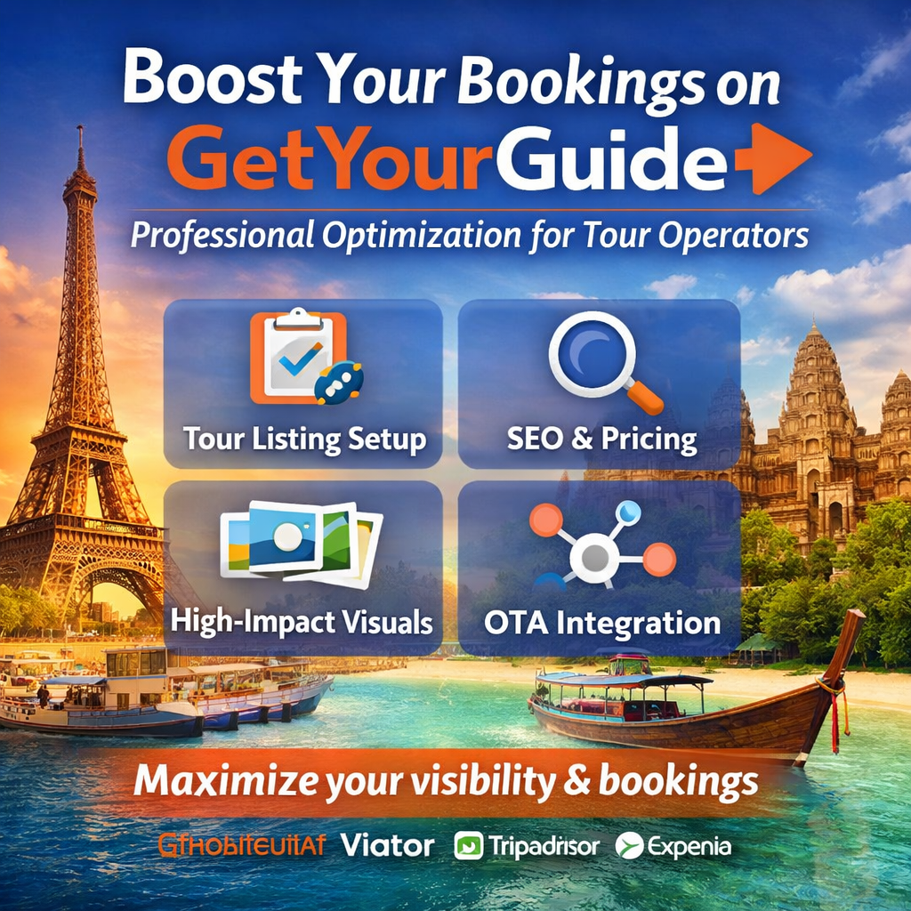 Turn Your Tours into Best-Sellers on GetYourGuide with Professional Optimization