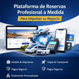 Plataforma de Reservas Profesional a Medida para Impulsar su Negocio