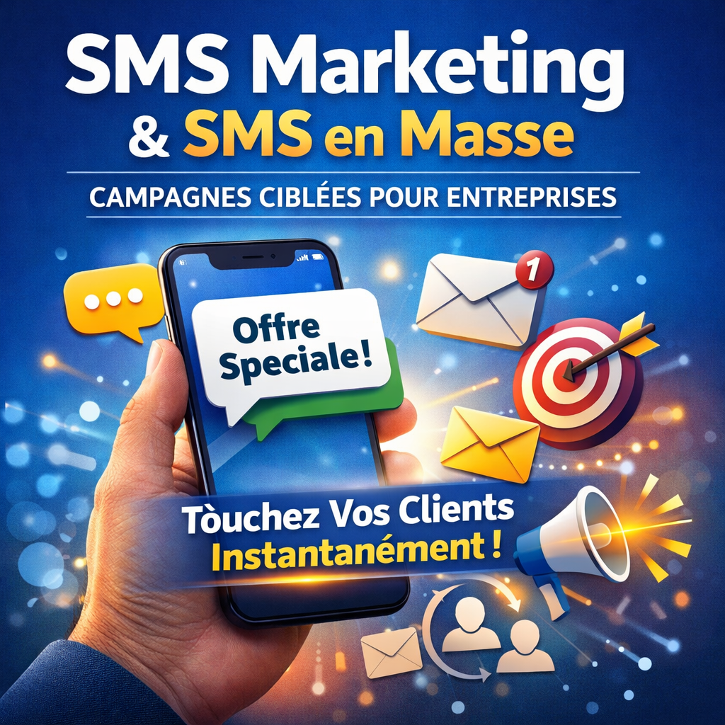 Boostez votre communication avec nos solutions professionnelles de SMS Marketing
