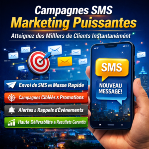 Campagnes SMS Marketing Puissantes pour Atteindre des Milliers de Clients Instantanément