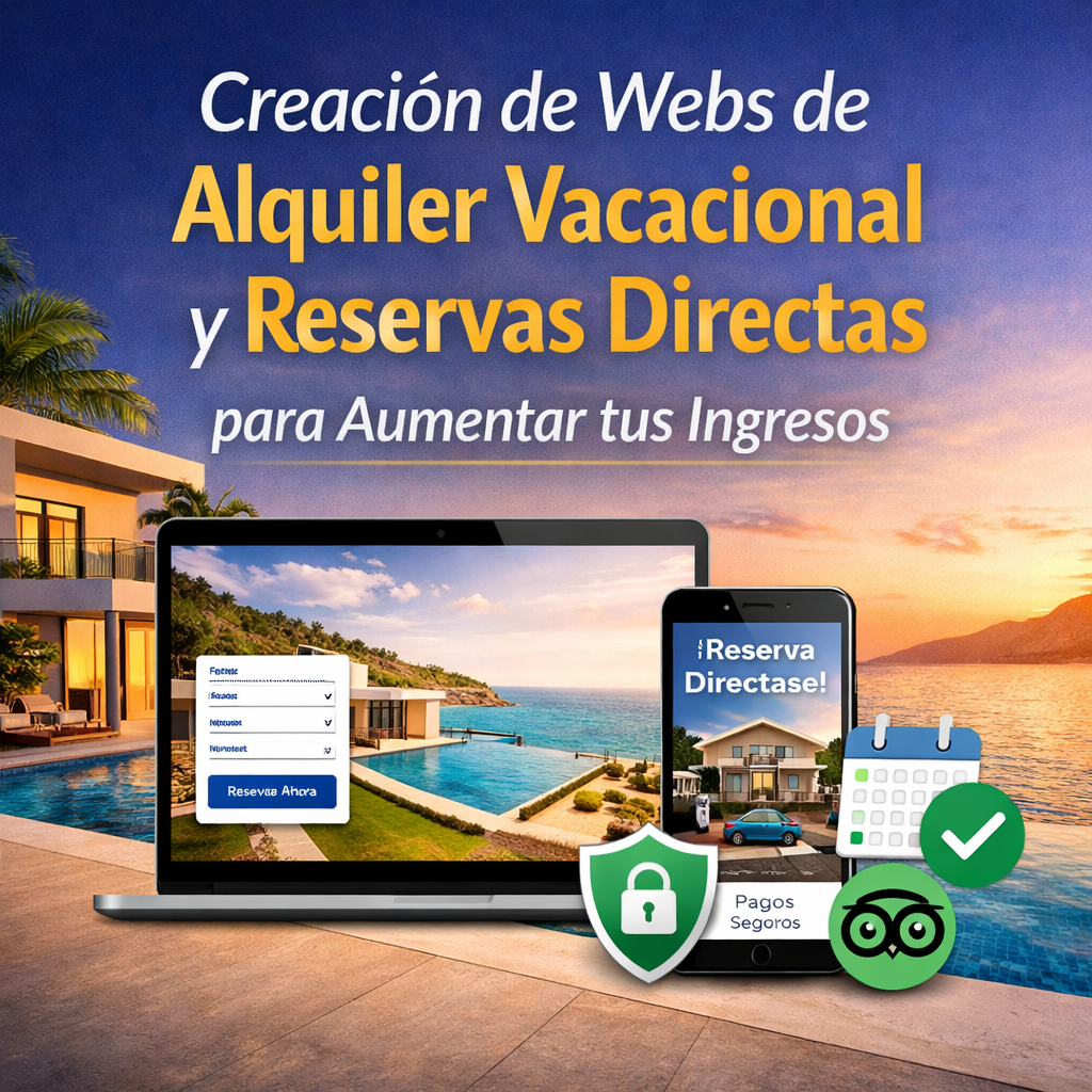 Creación de Sitios Web de Alquiler Vacacional y Reservas Directas para Aumentar tus Ingresos