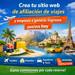 Crea tu sitio web de afiliación de viajes y empieza a generar ingresos pasivos hoy