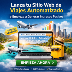 Lanza tu Sitio Web de Viajes Automatizado y Empieza a Generar Ingresos Pasivos