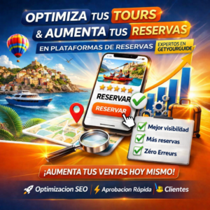 Optimiza tus tours y aumenta tus reservas en plataformas de reservas