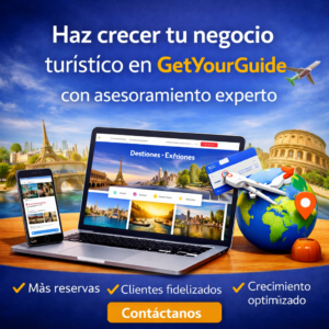 Haz crecer tu negocio turístico en GetYourGuide con asesoramiento experto