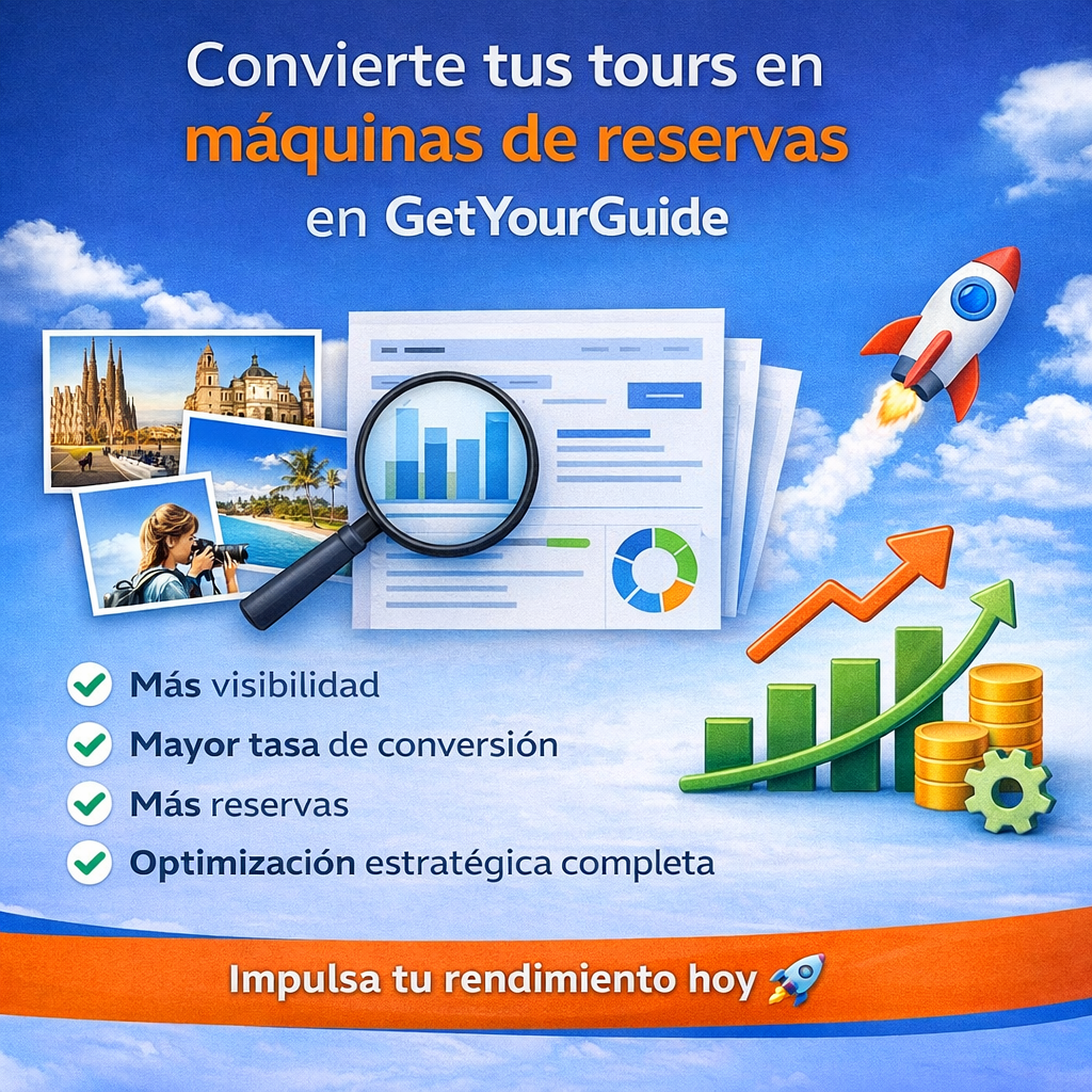 Convierte tus tours en máquinas de reservas en GetYourGuide