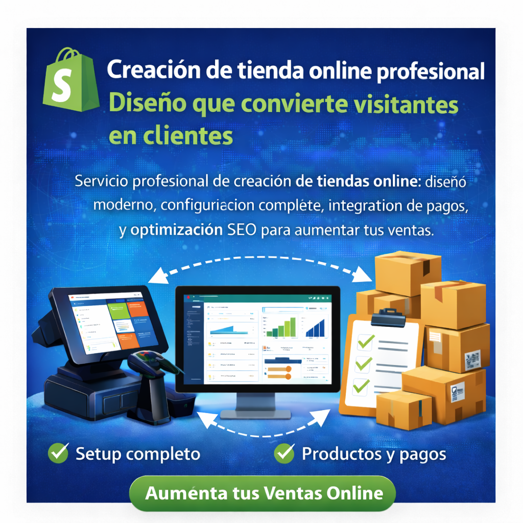 Diseño profesional de tienda online que convierte visitantes en clientes