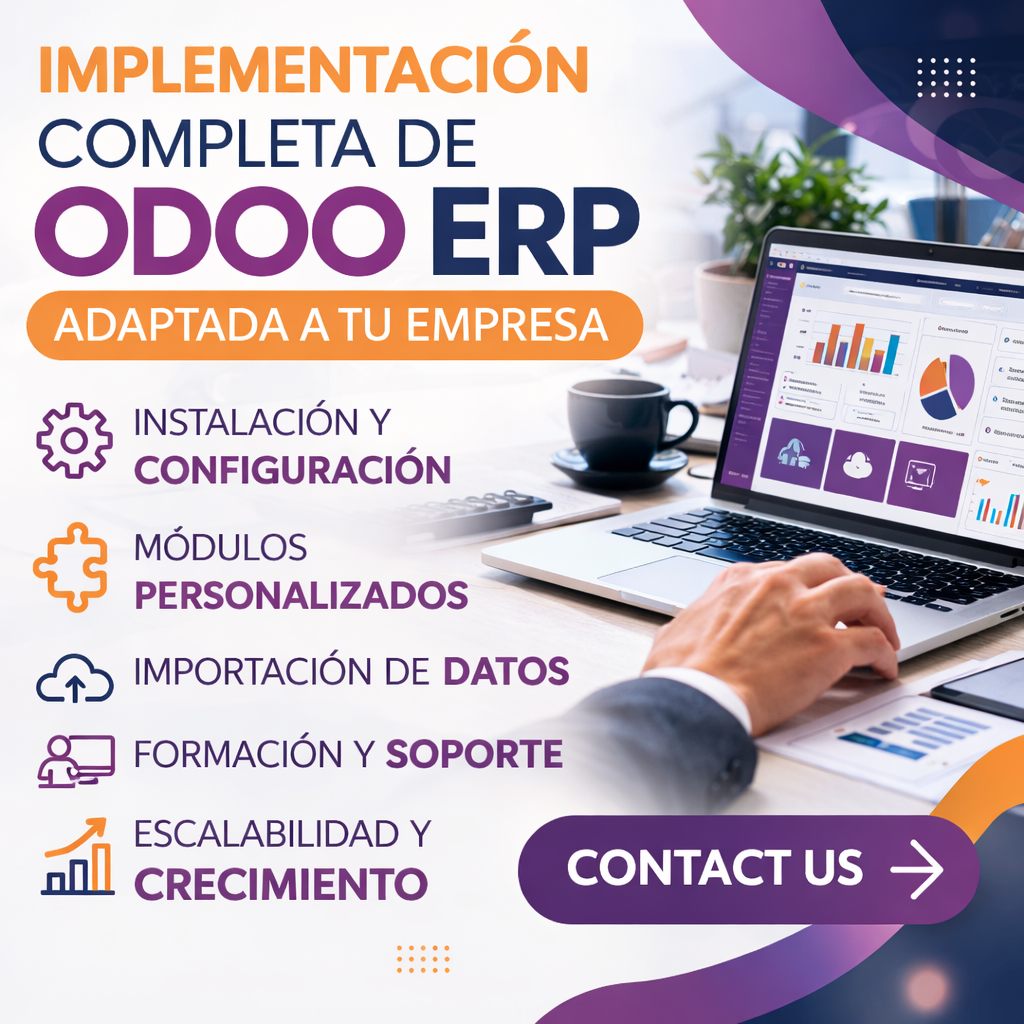 Implementación Completa de Odoo ERP Adaptada a tu Empresa