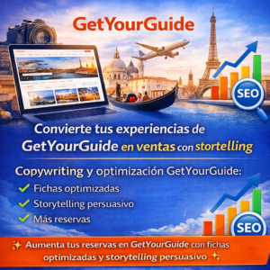 Convierte tus experiencias de GetYourGuide en ventas con storytelling