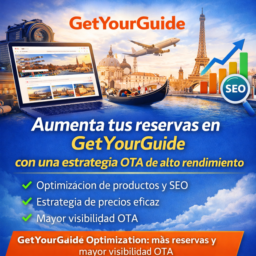Aumenta tus reservas en GetYourGuide con una estrategia OTA de alto rendimiento
