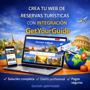 Crea tu web de reservas turísticas con integración GetYourGuide