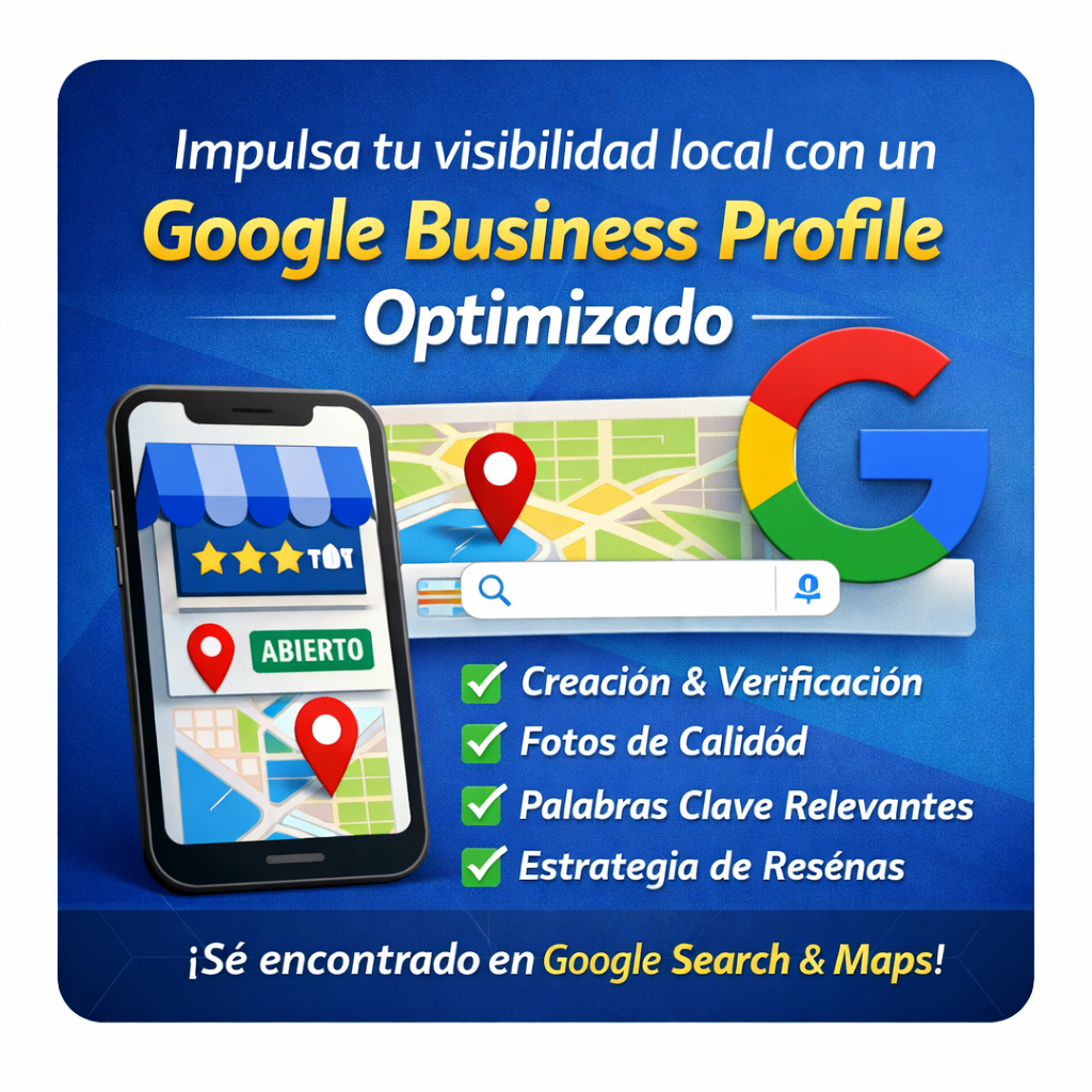Impulsa tu visibilidad local con un Google Business Profile totalmente optimizado