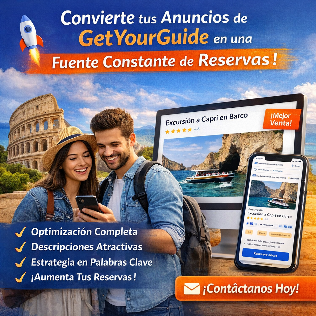 Convierte tus anuncios de GetYourGuide en una máquina de reservas