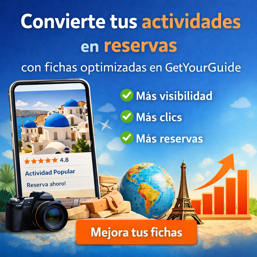 Impulsa tus reservas con anuncios de alto rendimiento en GetYourGuide