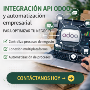 Servicios profesionales de integración API con Odoo y automatización empresarial