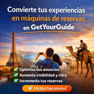 Convierte tus experiencias en máquinas de reservas en GetYourGuide