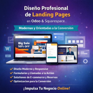 Diseño Profesional de Landing Pages en Odoo y Squarespace