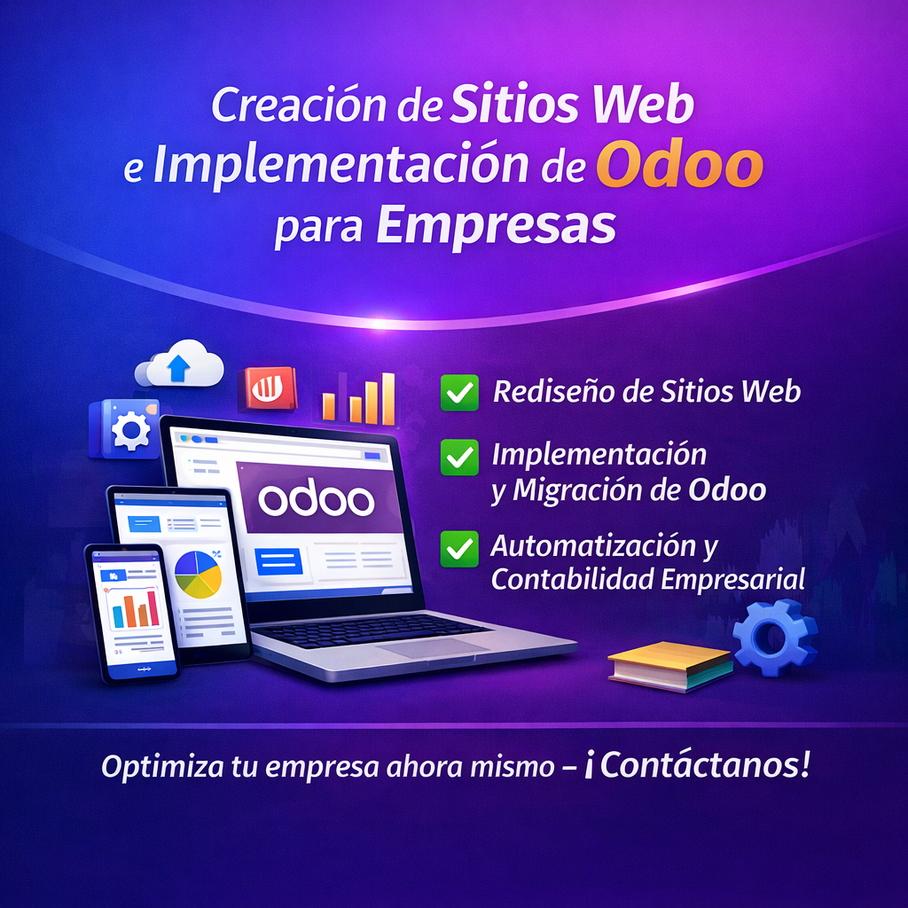 Diseño y Rediseño de Sitios Web Profesionales e Implementación de Odoo para Empresas