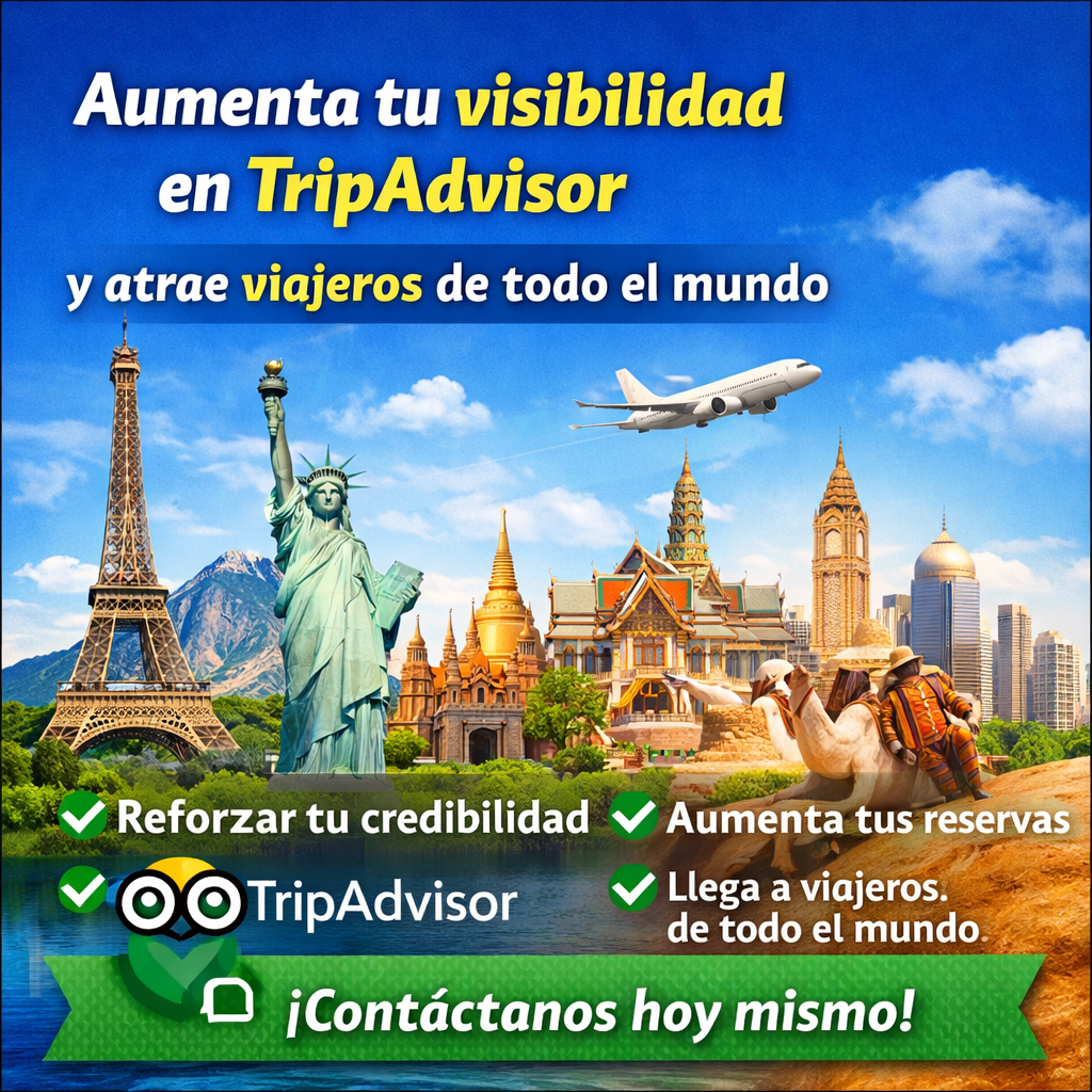 Aumenta tu visibilidad en TripAdvisor y atrae viajeros de todo el mundo
